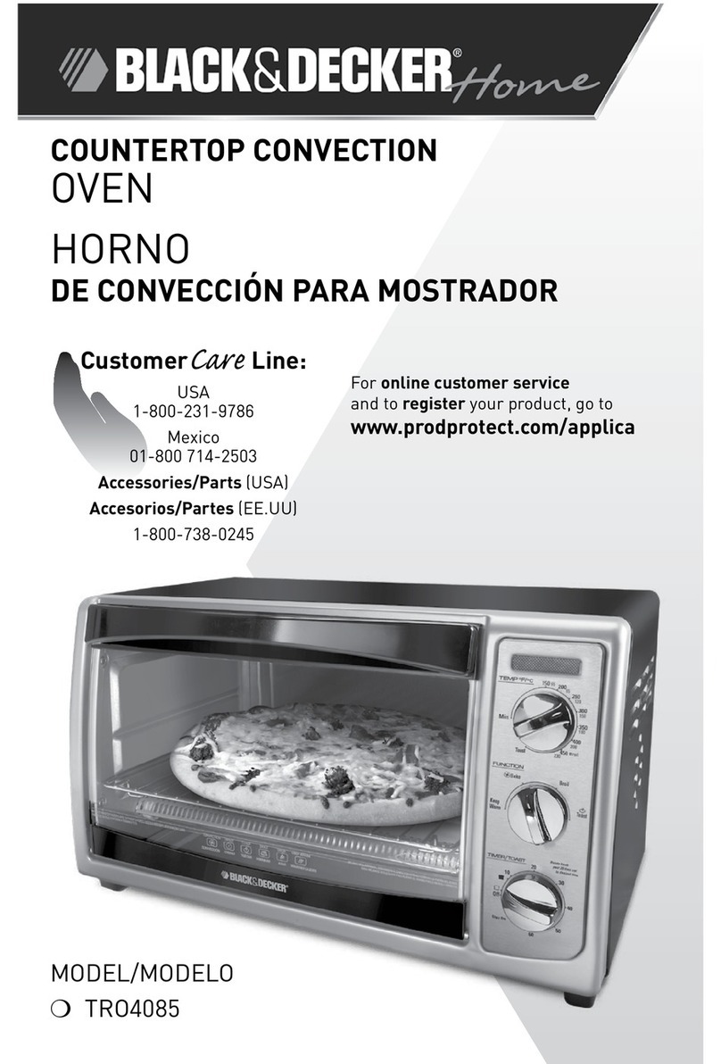 Black & Decker TRO4085 Installation instructions