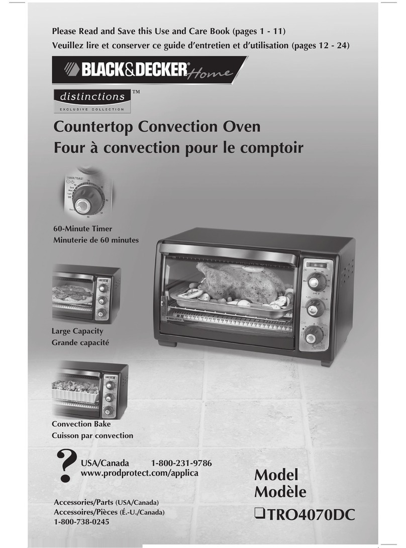 Black & Decker TRO4070DC Installation instructions Black & Decker TRO4070DC Installation instructions