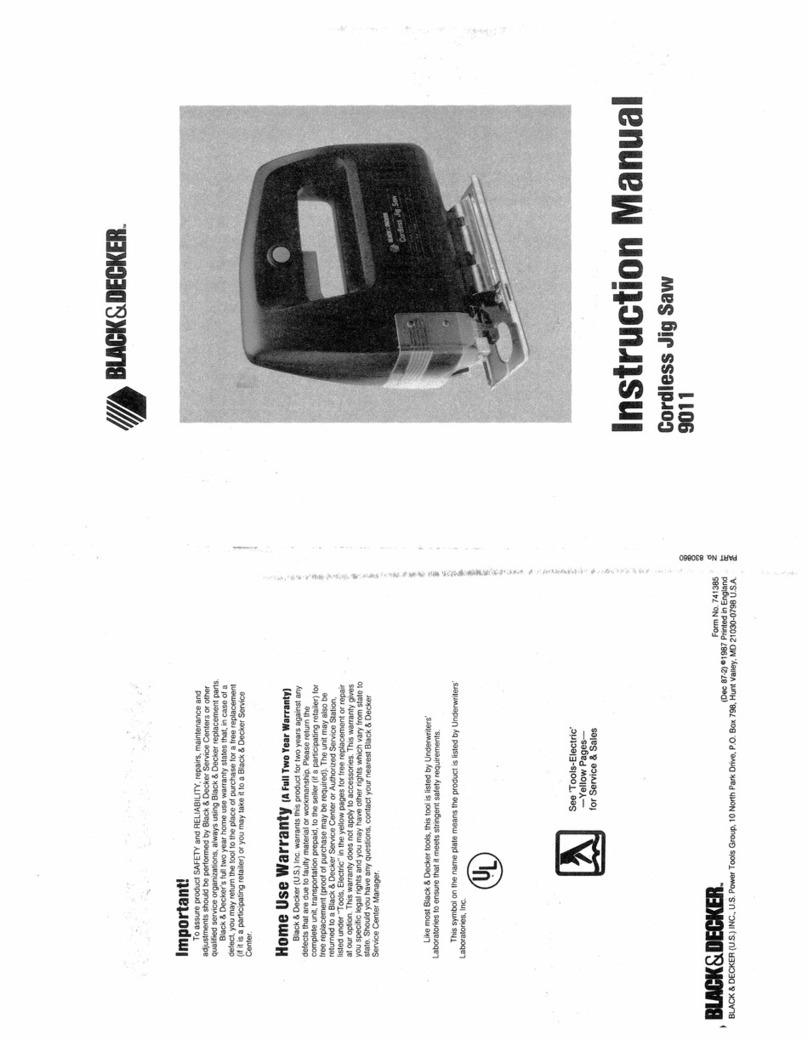 Black & Decker 9011 User manual