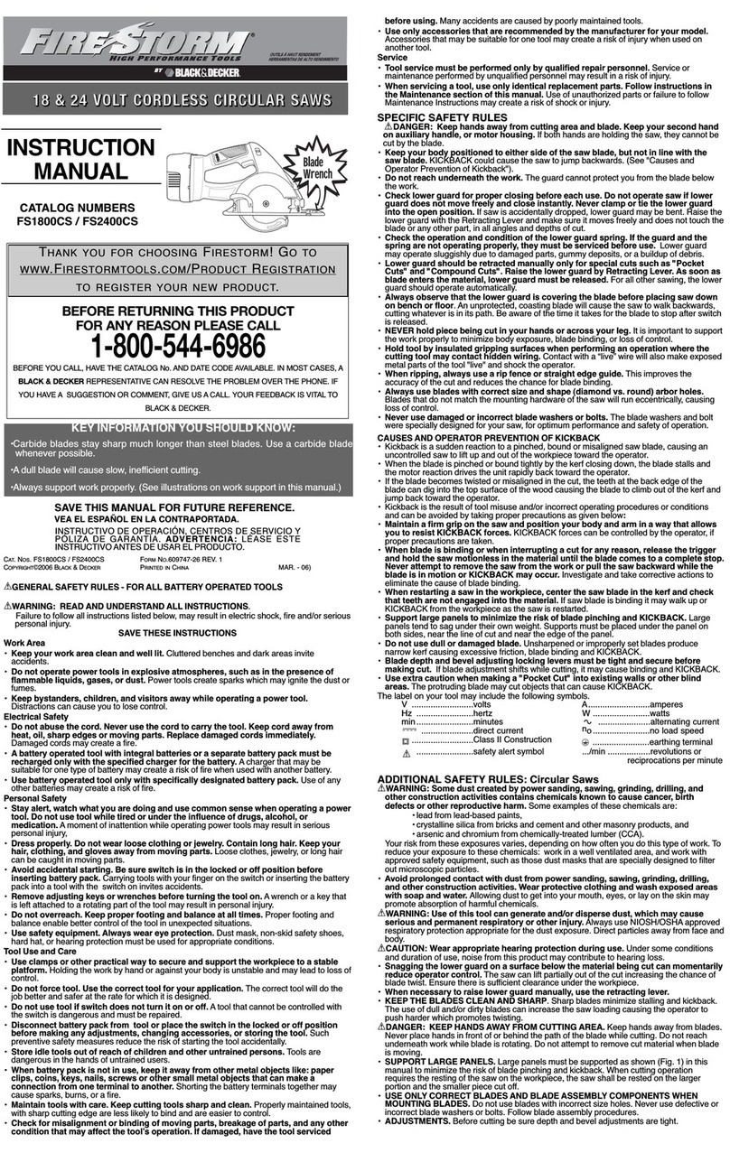 fireStorm 609747-26 instruction manual