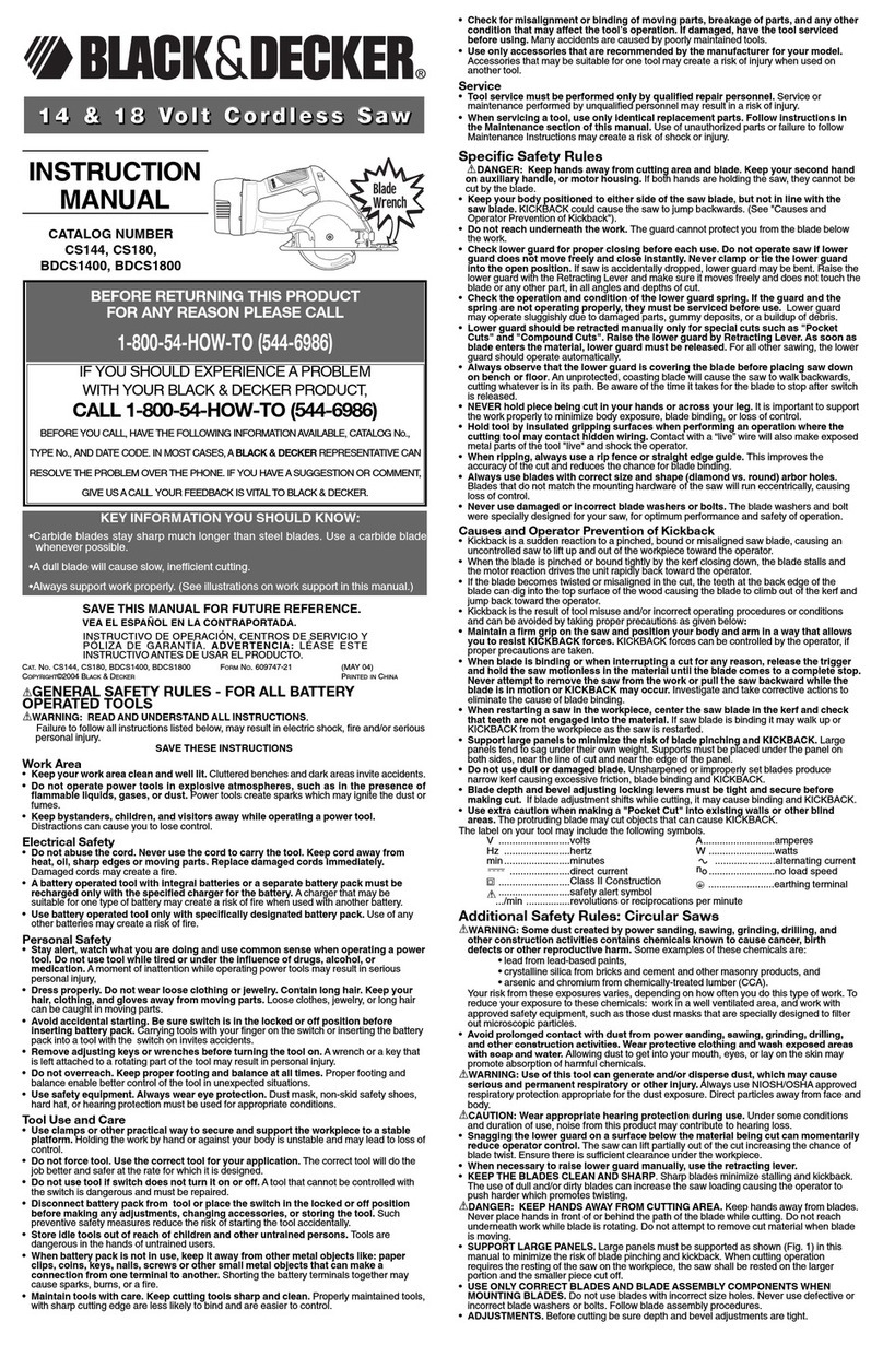 Black & Decker 609747-21 User manual