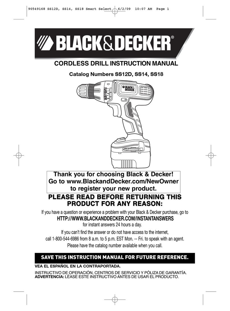 Black & Decker SS12D User manual