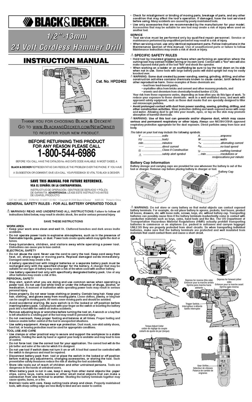 Black & Decker HPD2402 User manual