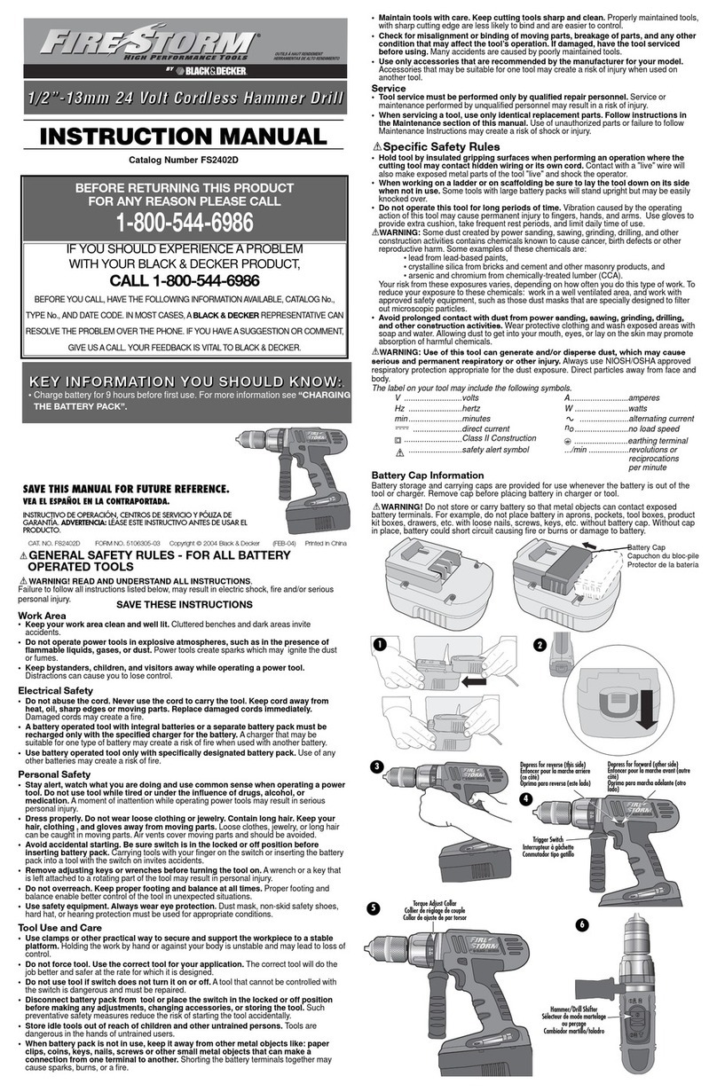 Black & Decker Fire Storm FS2402D User manual