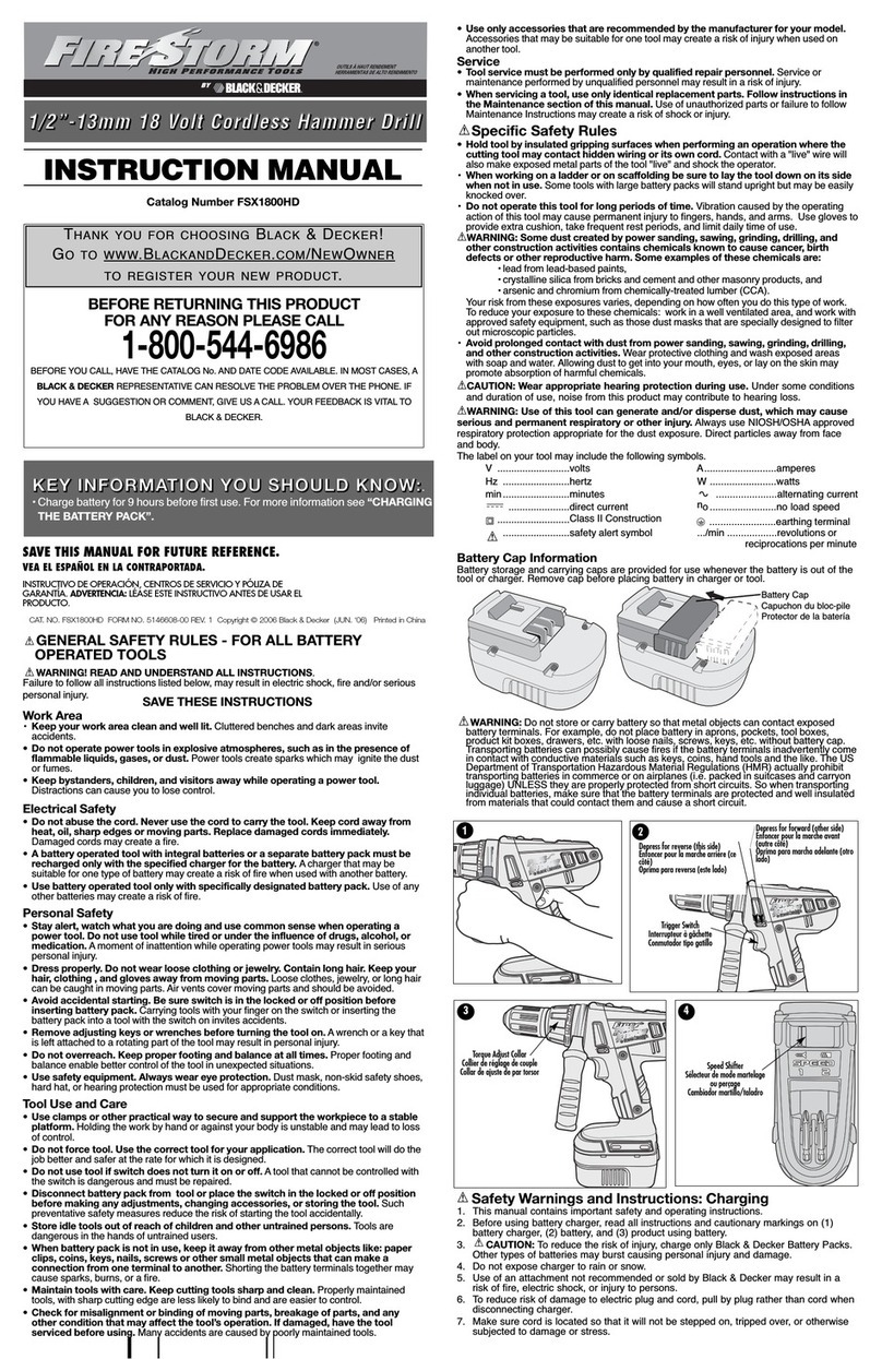 Black & Decker Fire Storm 5146608-00 User manual