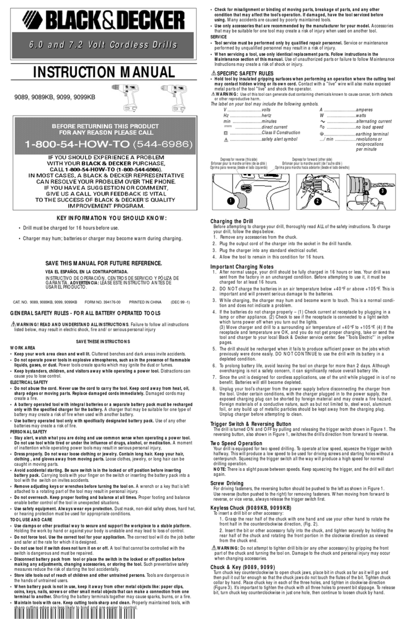 Black & Decker 9089KB User manual