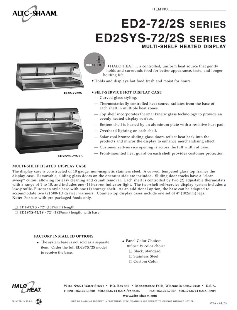 Alto-Shaam HALO HEAT ED2-72 User manual