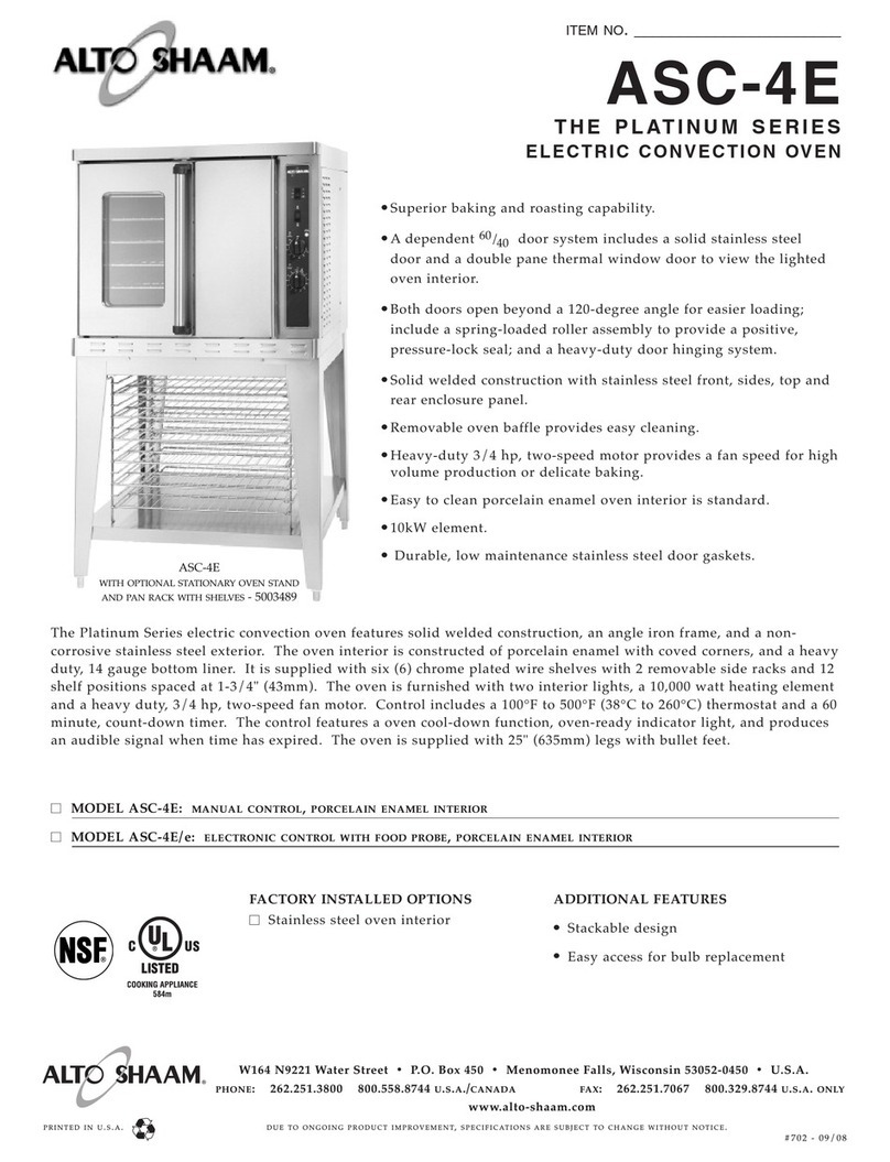 Alto-Shaam ASC-4E Series User manual