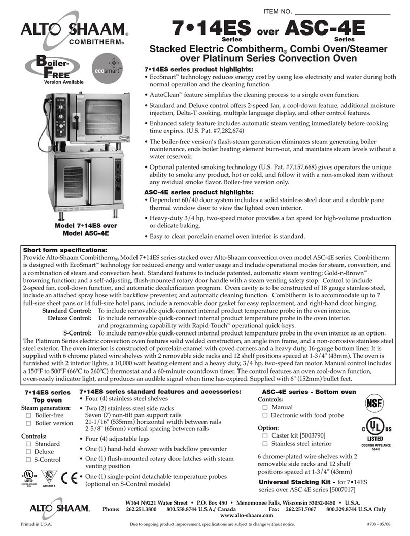 Alto-Shaam ASC-4E Series User manual