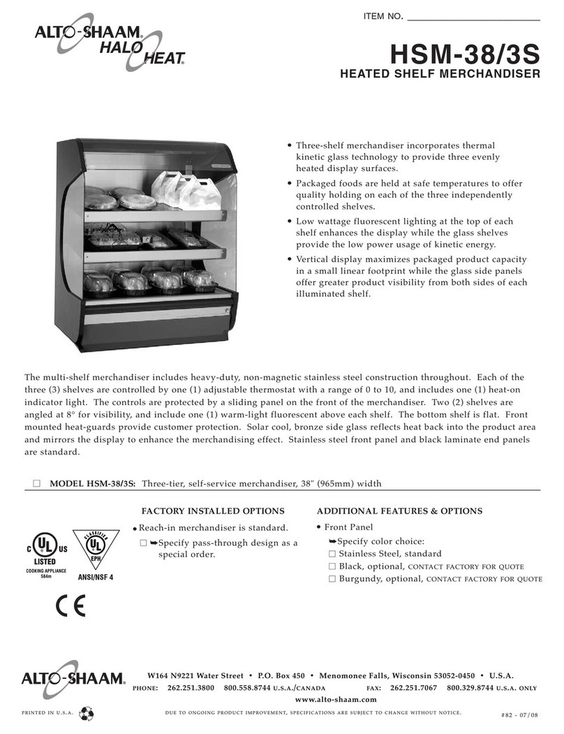 Alto-Shaam HSM-38/3S User manual Alto-Shaam HSM-38/3S User manual
