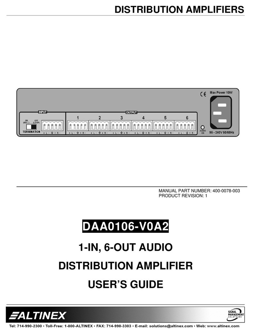 Altinex DAA0106-V0A2 User manual
