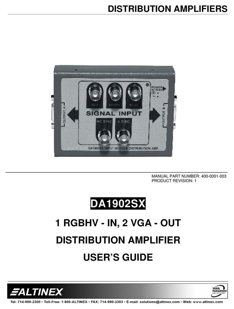 Altinex DA1902SX User manual