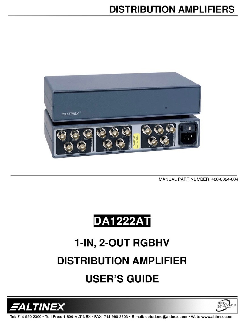Altinex DA1222AT User manual