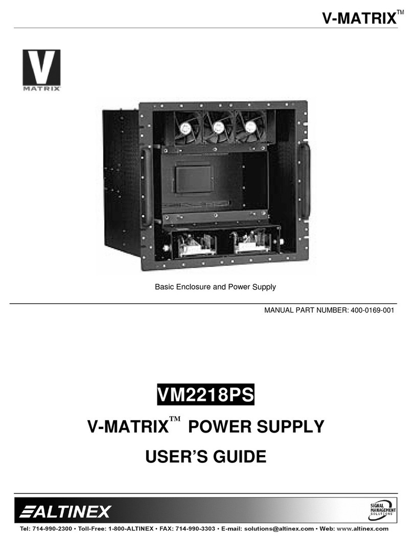 Altinex V-MATRIX VM2218PS user guide