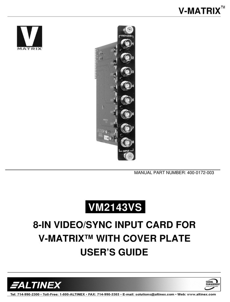 Altinex V-MATRIX VM2143VS User manual