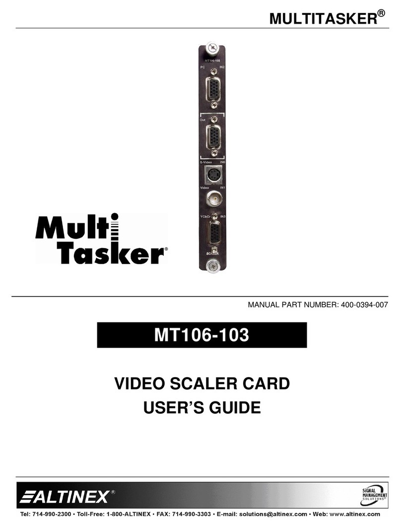 Altinex Video Scaler Card MT106-103 user guide