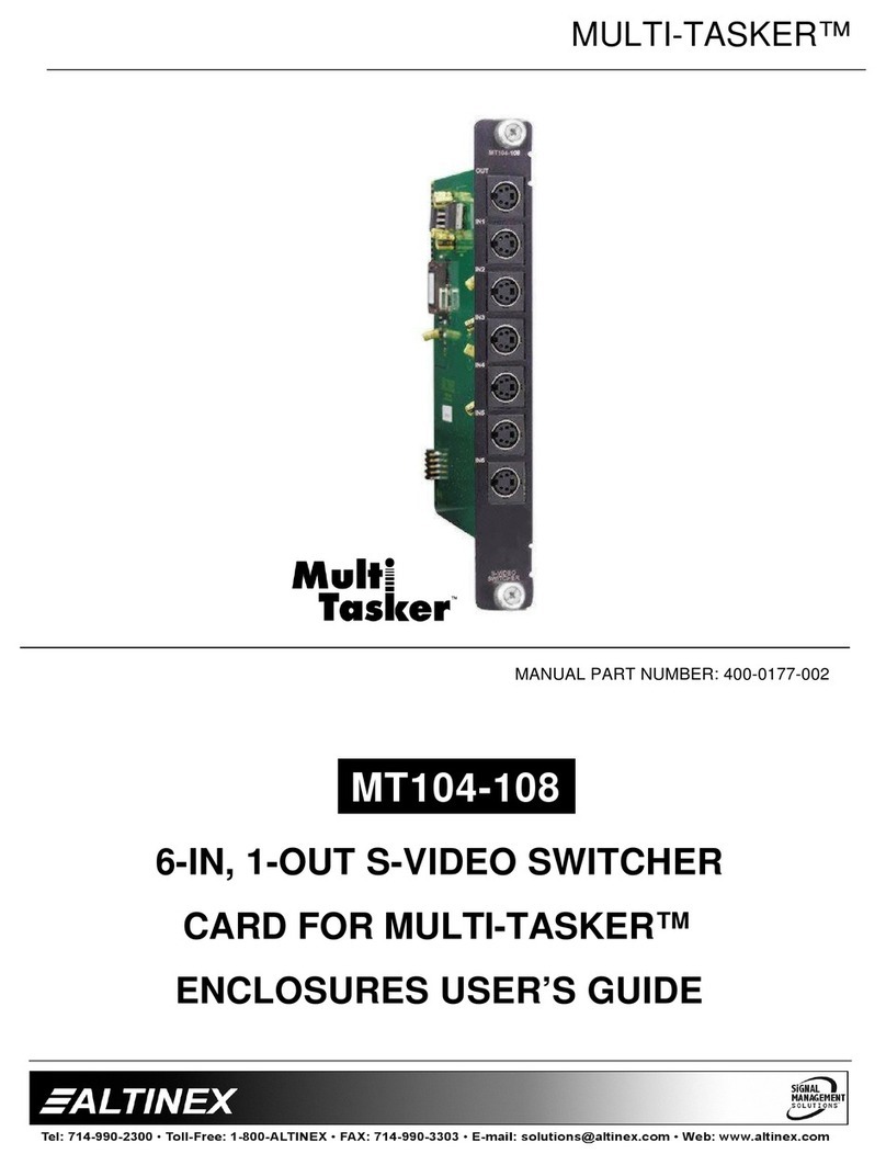 Altinex MULTI-TASKER MT104-108 User manual