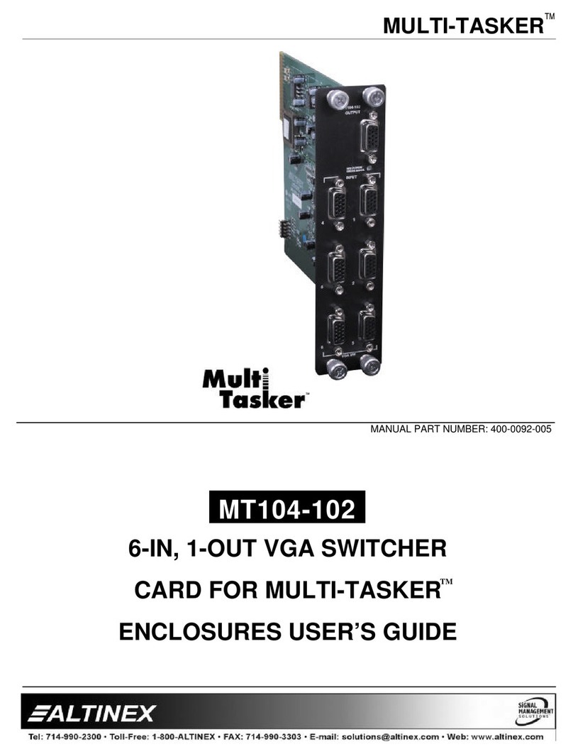 Altinex MULTI-TASKER MT104-102 User manual