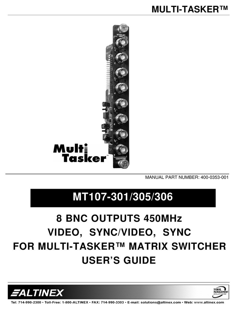 Altinex Multi Tasker MT107-301 User manual