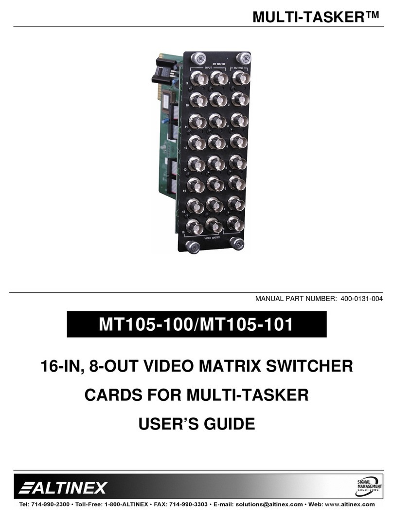 Altinex MULTI-TASKER MT105-100 User manual