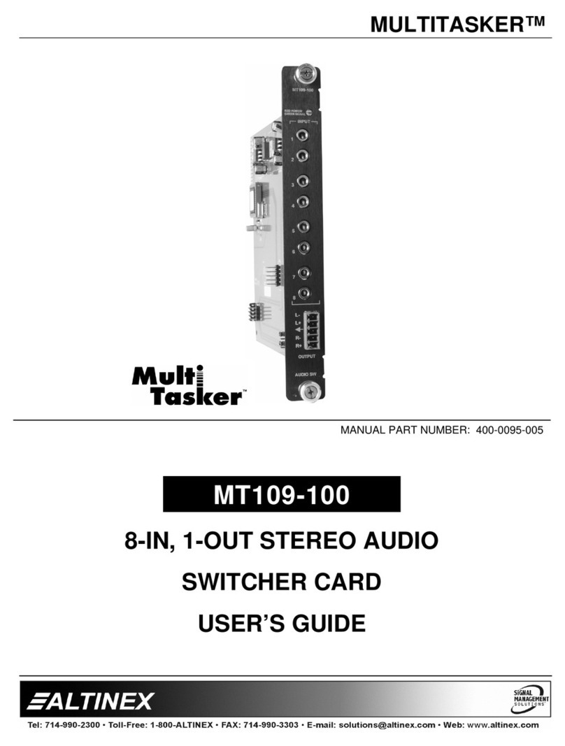 Altinex MULTITASKER MT109-100 user guide