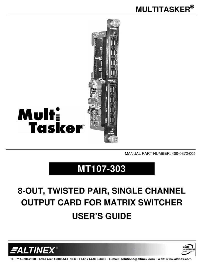 Altinex MULTITASKER MT107-303 User manual