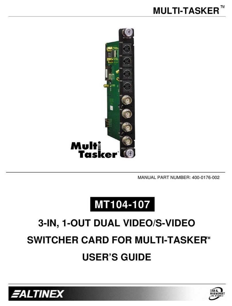 Altinex MULTI-TASKER MT104-107 User manual
