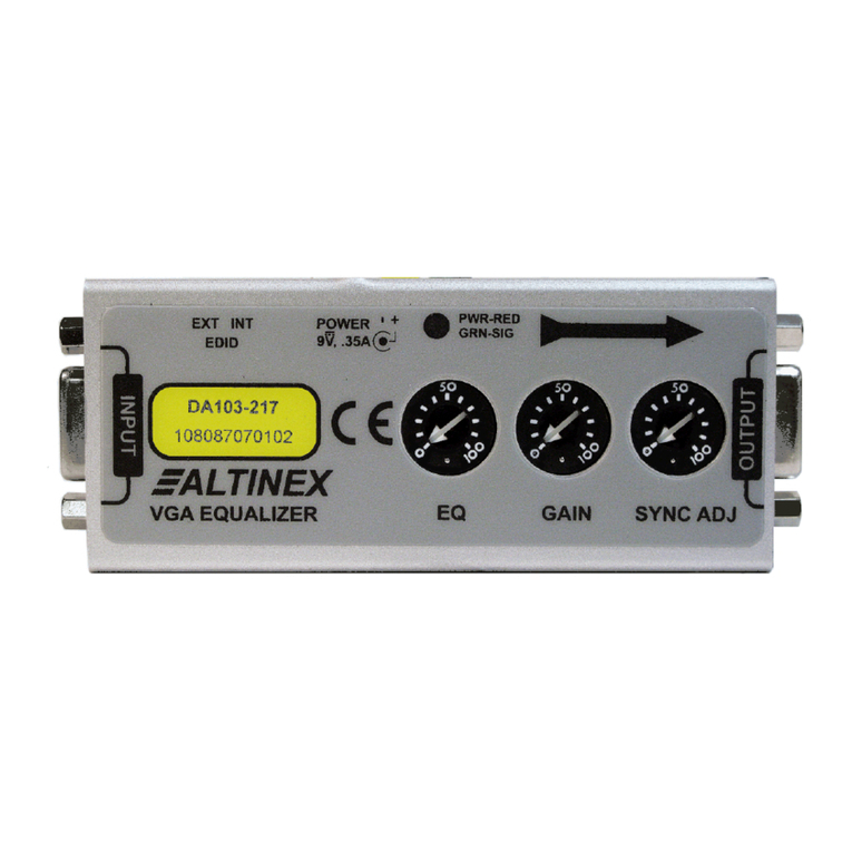 Altinex VGA Line Receiver DA103-217 User manual