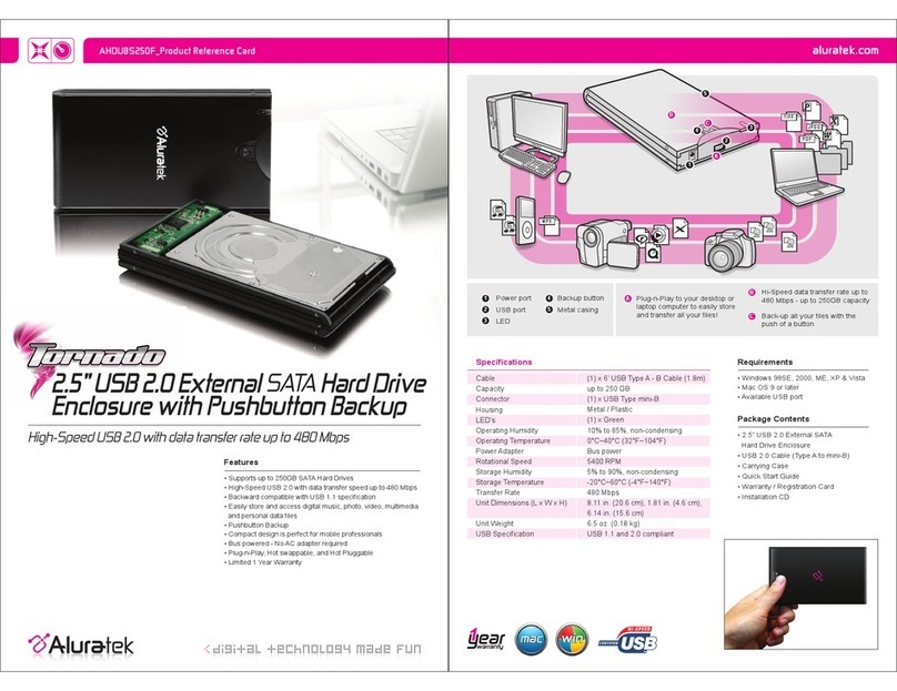 Aluratek Tornado AHDUBS250F product reference card Aluratek Tornado AHDUBS250F product reference card
