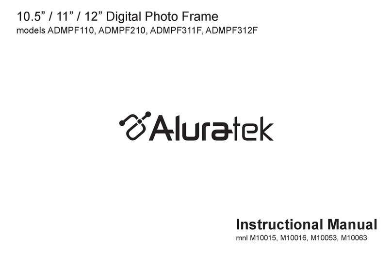 Aluratek ADMPF210 Operating and maintenance manual