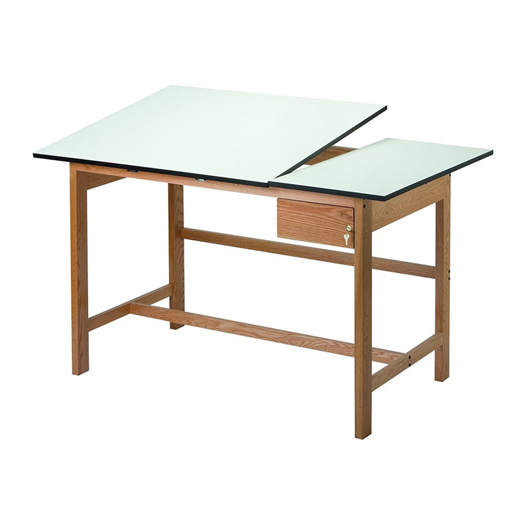 Alvin Split Top Drafting Tables Titan II User manual