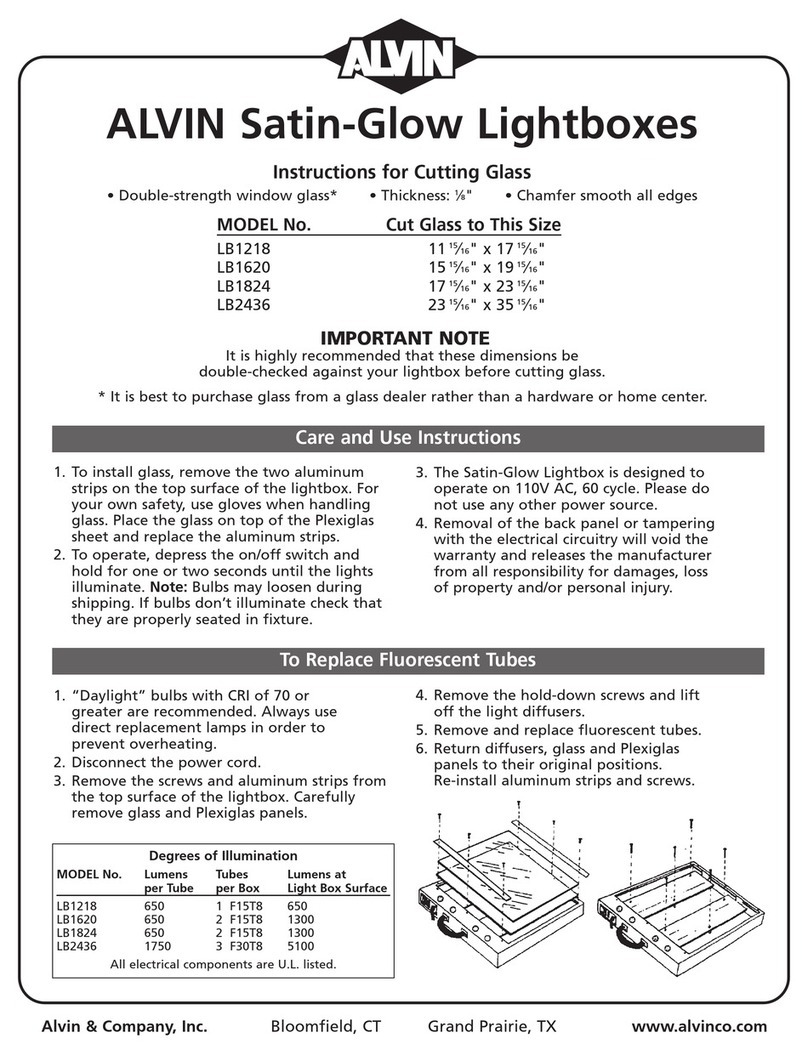 Alvin LB1218 User manual Alvin LB1218 User manual