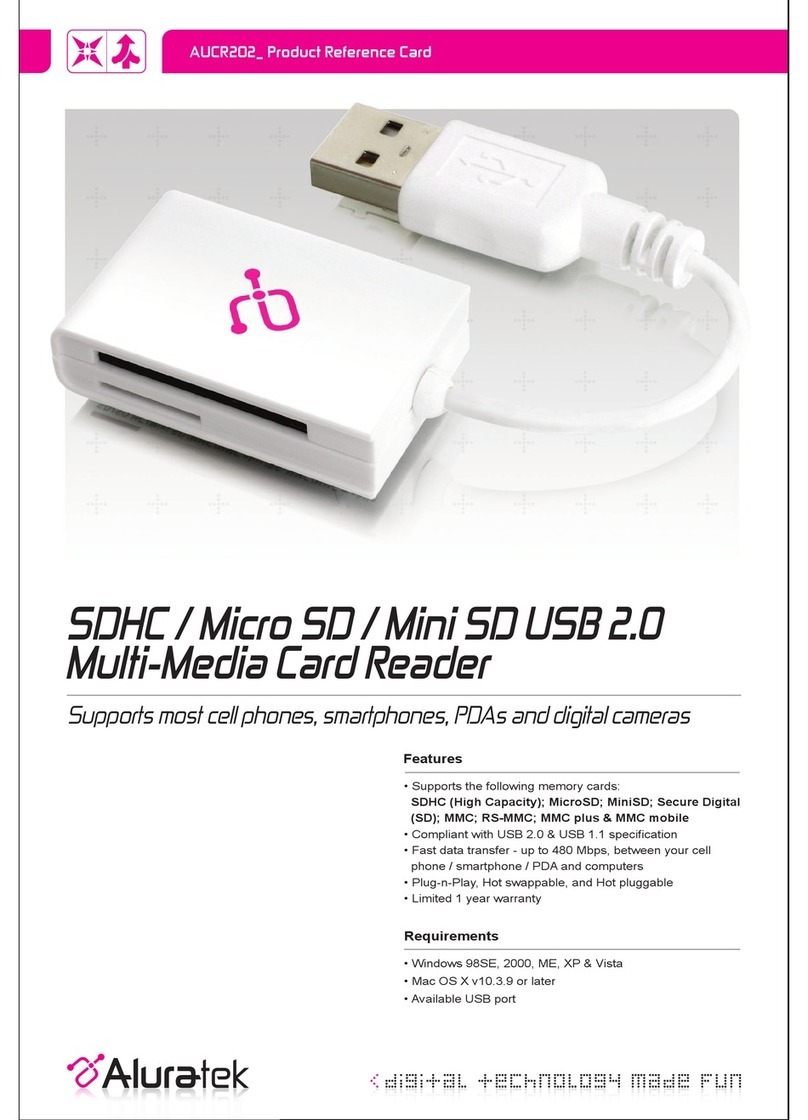 Aluratek Micro SD Product reference sheet