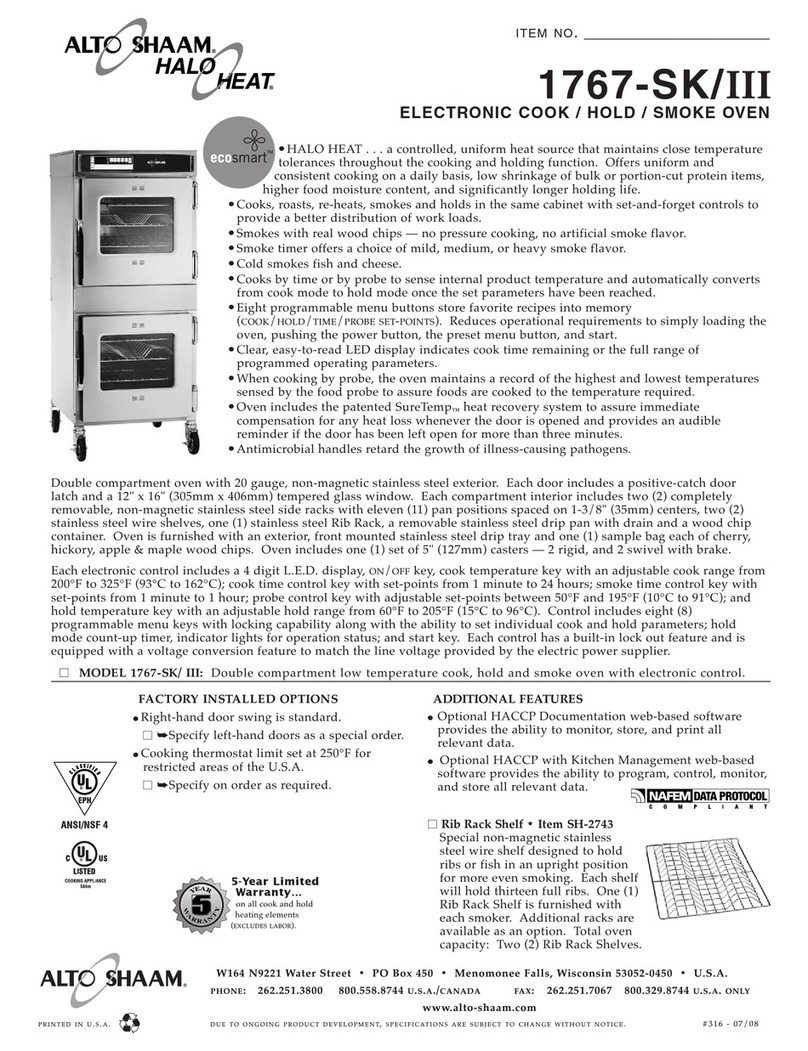 Alto-Shaam Halo Heat 1767-SK/III Specifications