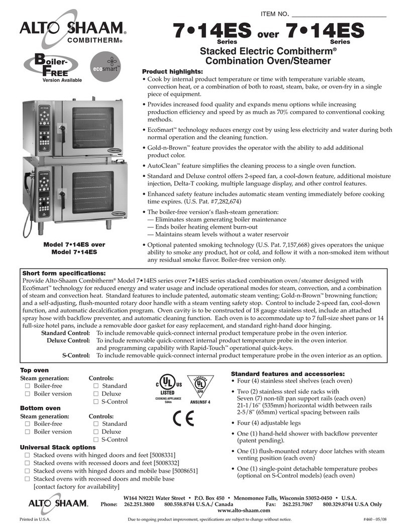 Alto-Shaam CombiTouch 7.14es User manual