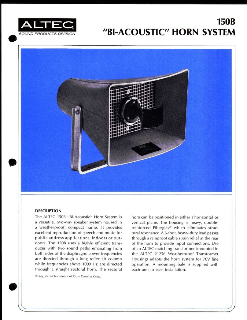 Altec 150B User manual