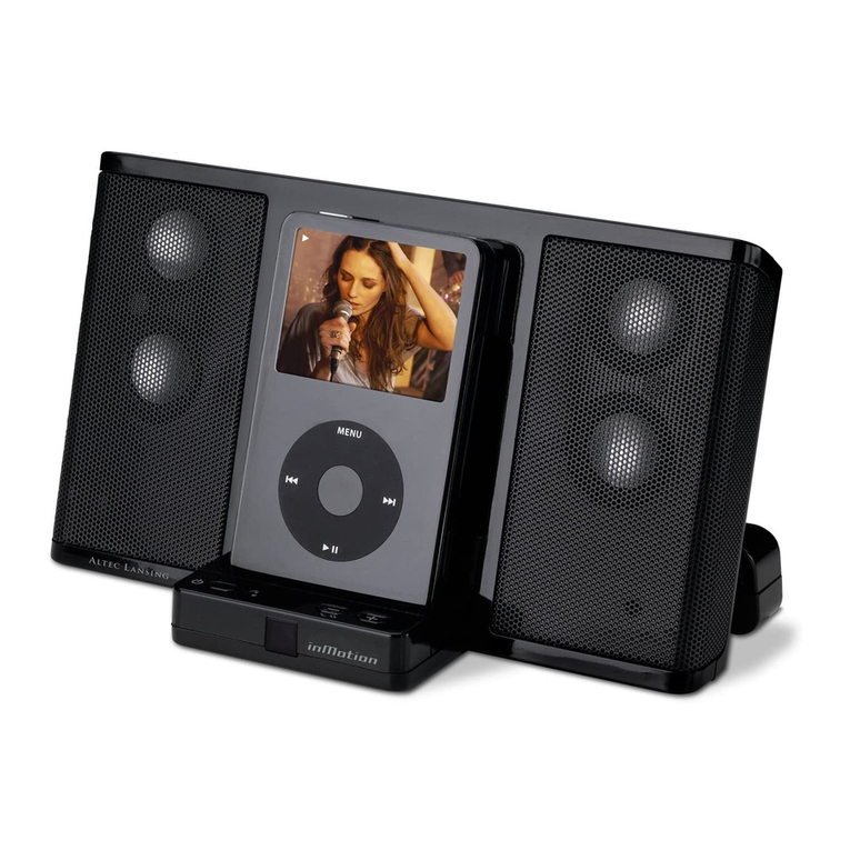 Altec Lansing inMotion iM3cBLK User manual