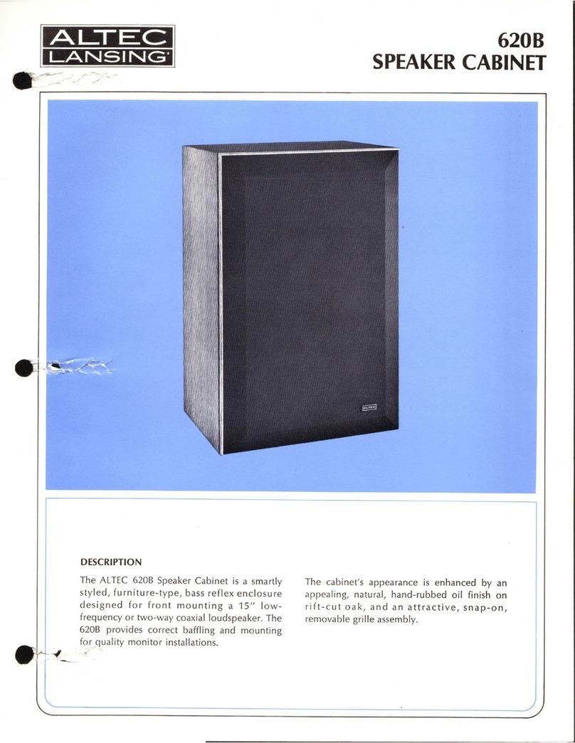 Altec Lansing 620B User manual