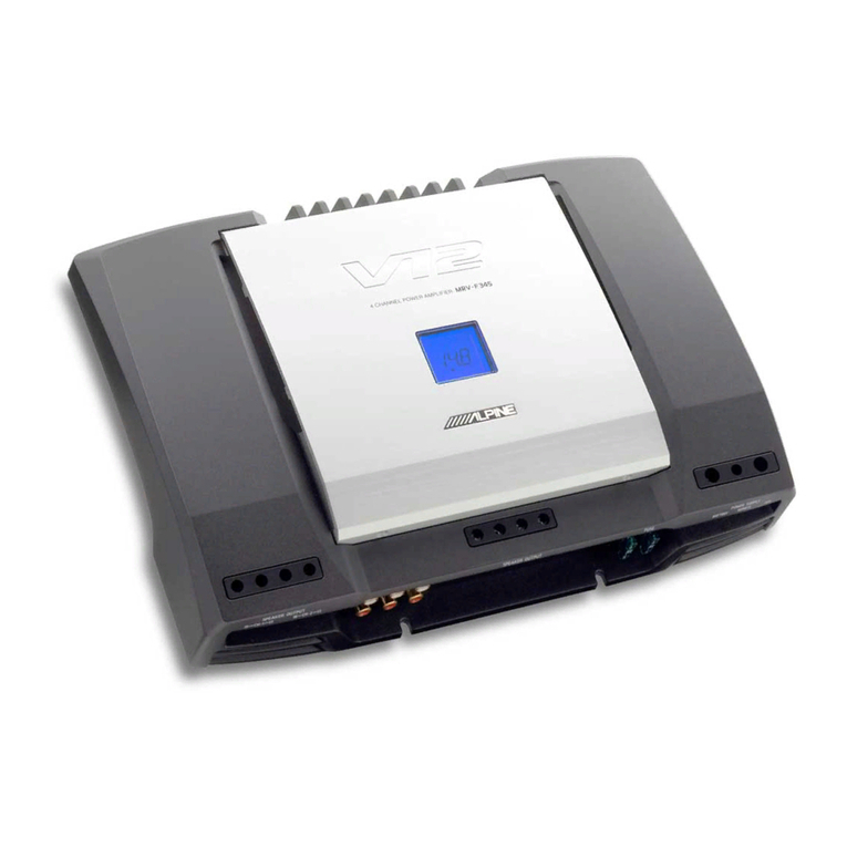 Alpine MRV-F345 - V12 Car Amplifier User manual