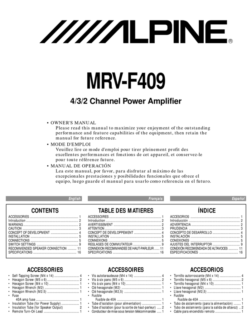 Alpine MRV-F409 owner's manual