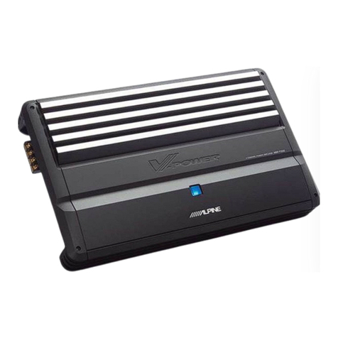 Alpine MRP-F550 - Power Amplifier User manual