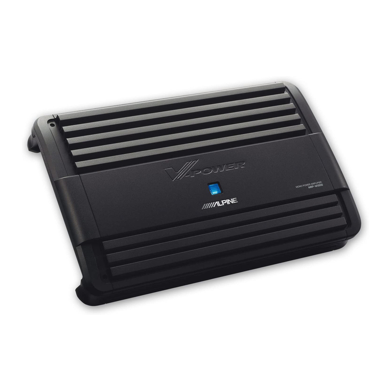 Alpine MRP-M1000 - Amplifier owner's manual