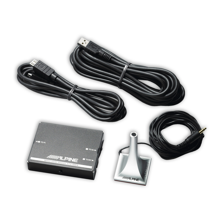 Alpine KTX-100EQ - IMPRINT Sound Tuning User manual Alpine KTX-100EQ - IMPRINT Sound Tuning User manual