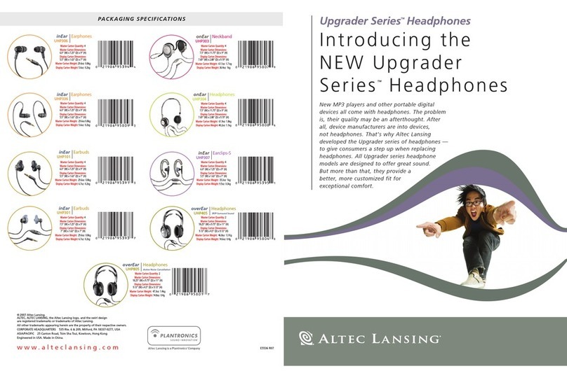 Altec Lansing UHP101 User manual