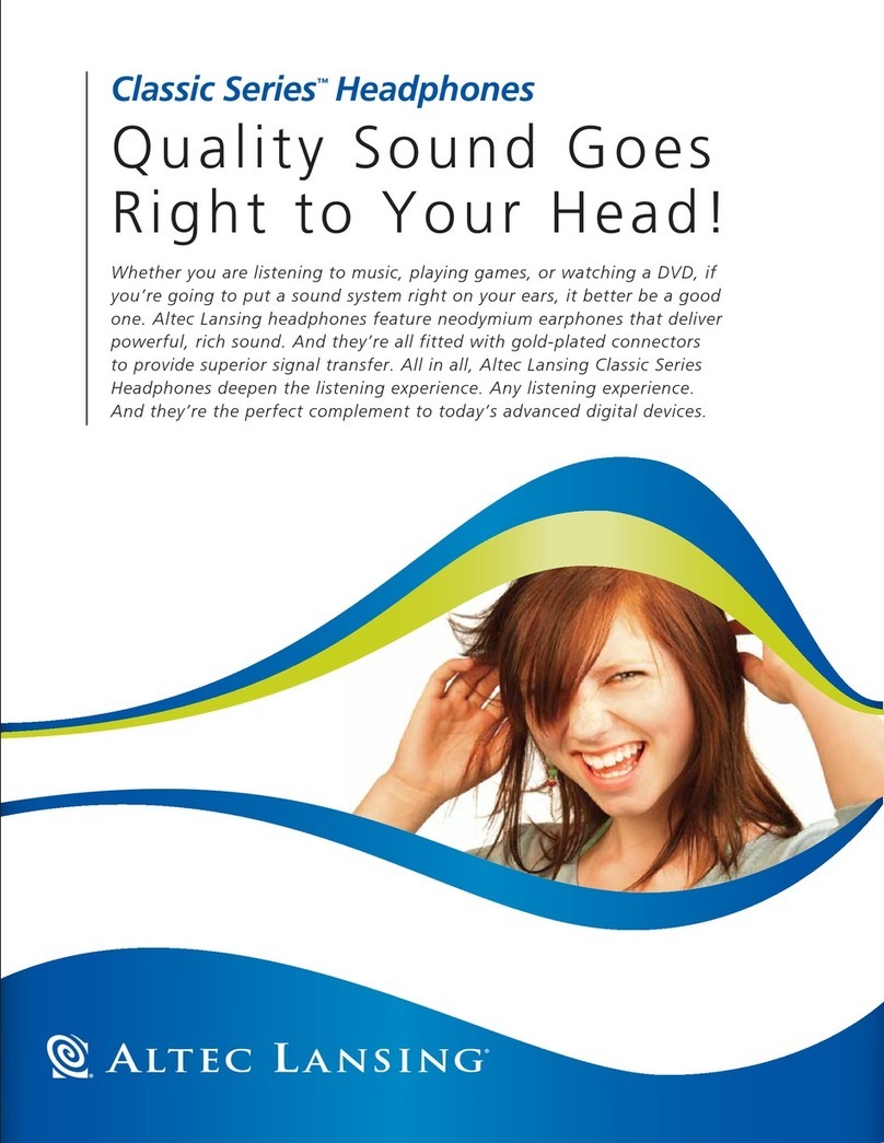 Altec Lansing CHP524 User manual