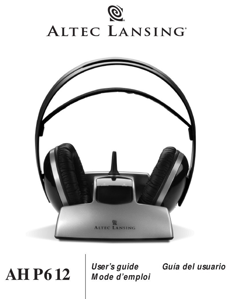 Altec Lansing AHP 612 User manual