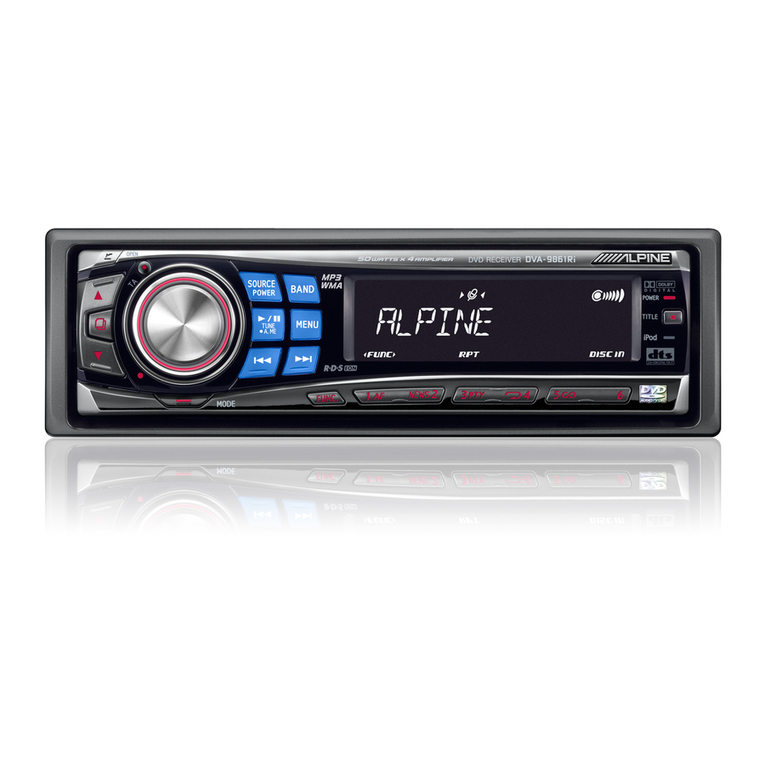 Alpine DVA-9861Ri owner's manual