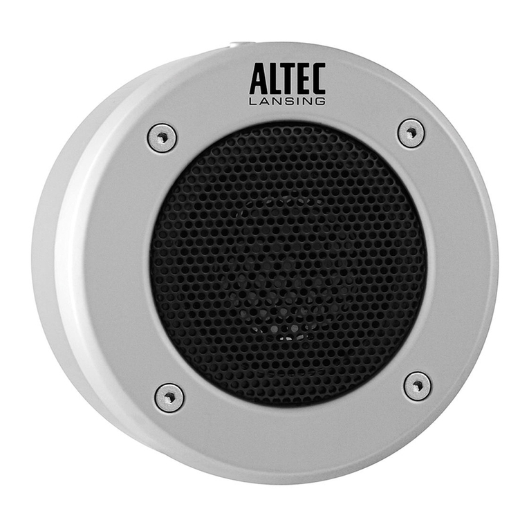 Altec Lansing Orbit M iMT237 User manual