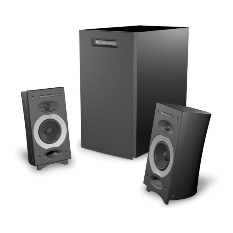 Altec Lansing CS21 user guide