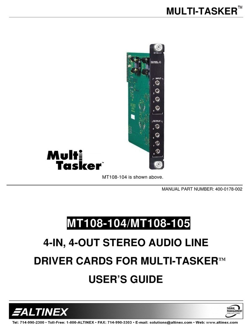 Altinex MULTI-TASKER MT108-104 user guide